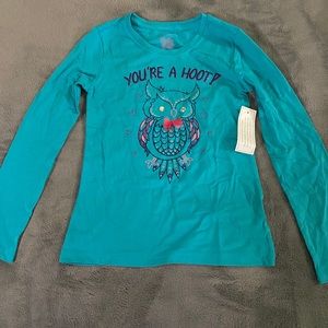 2 long sleeve girls tee shirts